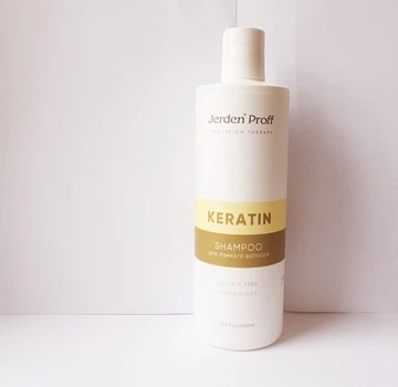 Безсульфатный шампунь для волос Jerden Proff Keratin с кератином 400 мл