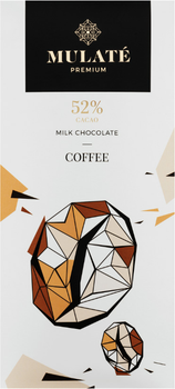 Молочний шоколад Mulate Premium Coffee з кавою 90 г (4779042751824)