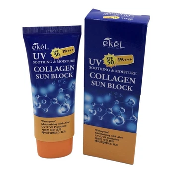 Солнцезащитный крем Ekel UV COLLAGEN AMPULE SUN BLOCK с коллагеном