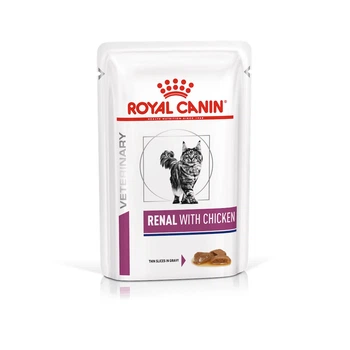 Вологий корм Royal Canin Renal with Chicken для котів при захворюваннях нирок з куркою 85 г (арт 403000100)