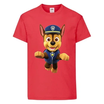 Футболка дитяча Щенячий патруль (Paw Patrol) червона (racer-2-red) розмір 128 см
