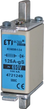 Предохранитель M000/63A/690V-gS (100kA) ETI (4721246)