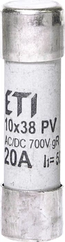 Предохранитель CH 10x38 gR 20A 700V (50kA AC) ETI (2625024)