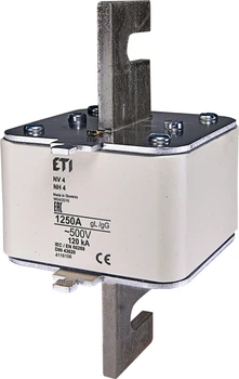 Предохранитель NH-4/gG 1250A 500V (для держателей PK 4) ETI (4116106)