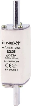 Запобіжник плавкий E.NEXT e.fuse.NT0.63, габарит 0, 63А i0760050