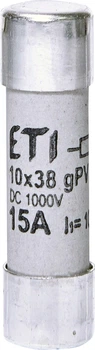 Предохранитель CH 10x38 gPV 15A 1000V (10kA) ETI (2625112)