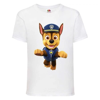Футболка дитяча Щенячий патруль (Paw Patrol) біла (racer-2-white) розмір 128 см