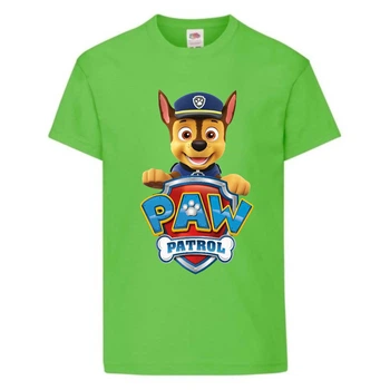 Футболка дитяча Щенячий патруль (Paw Patrol) світло-зелена (racer-green) розмір 104 см