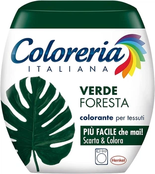 Краска для одежды и текстиля COLORERIA ITALIANA Verde Foresta темно-зеленый 350г
