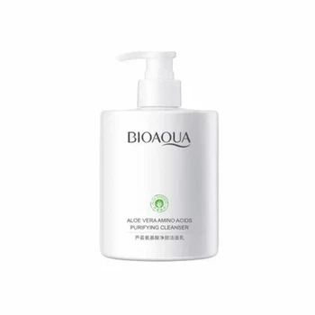 Пінка для обличчя з екстрактом алое вера Bioaqua Aloe Vera Amino Acids Purifying Cleanser 500 мл