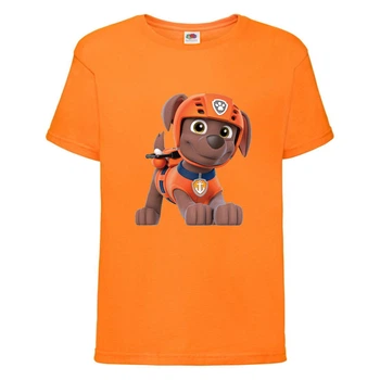 Футболка детская Щенячий патруль (Paw Patrol) оранжевая (zuma-orange) размер 104 см