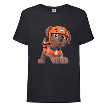 Футболка дитяча Щенячий патруль (Paw Patrol) чорна (zuma-black) розмір 104 см