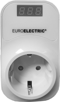 Реле контролю напруги в розетку Euroelectric 16А 3.5 кВт 150V-210V 230V-280V (RV-16A/3,5kW)