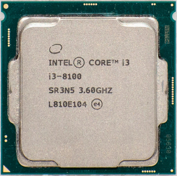 Процесор Intel Core i3-8100 3.60 GHz s1151 v2 UHD Graphics 630 Б/В