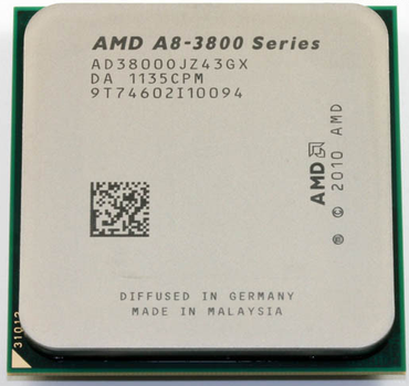 Процесор A8-3800 2.4-2.7GHz 65W, FM1 Б/В