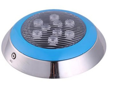 Подводный накладной светильник для бассейна профессиональный 9 ватт RGB D300mm IP68 Ecolend