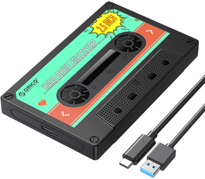 Зовнішня кишеня Orico SATA 2.5" USB-C 6Gbps kaseta (2580C3-V1-BK-EP)