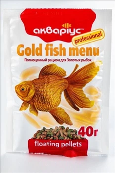 Сухой корм GOLD FISH MENU для золотых рыбок 40г