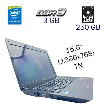 Ноутбук Advent Modena M101 / 15.6" TN / Intel Celeron T3500 (2 ядра по 2.1 GHz) / 3GB DDR3 / 250GB HDD / HD Graphics / WebCam б/в