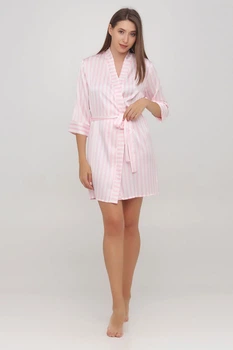 Халат Fleri 48(XL) Светло розовый микс (86962)