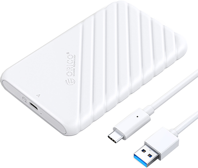 Зовнішня кишеня Orico 2.5" USB-C 3.1 6Gbps Біла (25PW1-C3-WH-EP)