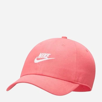 Кепка женская летняя Nike U Nsw H86 Futura Wash Cap 913011-894 One Size Коралловая (196604174398)