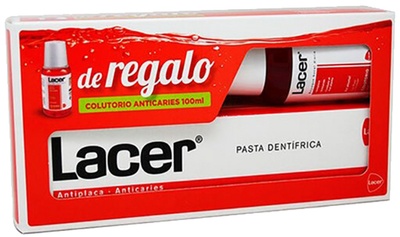 Zestaw do zębów Lacer Toothpaste 125 ml + Mouthwash 100 ml (8430340018052)