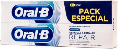 Zestaw do zębów Oral-B Duplo Especial Gum and Enamel Whitening Toothpaste 2x125 ml (8001090407184)