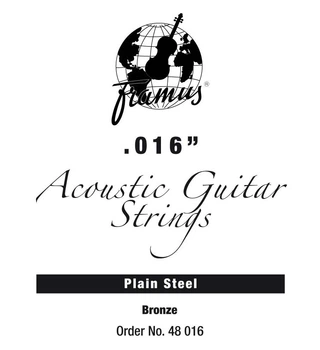 Струна для акустической гитары Framus 48016 Bronze - Acoustic Guitar Single String, .016