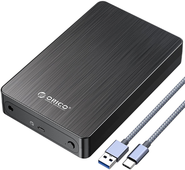 Зовнішня кишеня Orico na dysk 3.5" SATA USB-C 6 Gbps alu (HM35C3-EU-BK-BP-A)