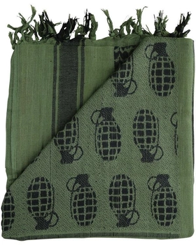 Арфатка шемаг тактична польовий шарф бавовняний KOMBAT 110x115см оливковий (OR.M_198)