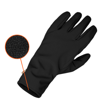 Рукавички тактичні польові універсальні рукавиці для мисливців та силових структур L Чорний (OR.M_814)