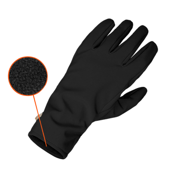 Перчатки тактические полевые универсальные рукавицы для охотников и силовых структур M Черный (OR.M_814)