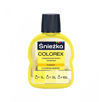 Барвник Sniezka Colorex, 100мл, 012 - сонячно-жовтий