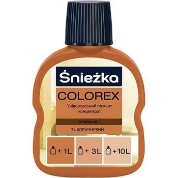 Краситель Sniezka Colorex, 100мл, 074 - коричневый