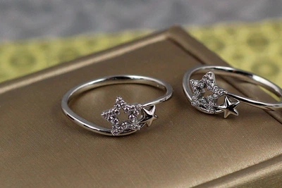 Кольцо Xuping Jewelry хвост кометы р 18 серебристое