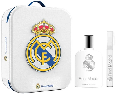 Набір Real Madrid Eau De Toilette Spray 100 мл + Туалетна вода mini 10 мл + Металева косметичка (8411114085463)