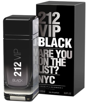 Woda perfumowana męska Carolina Herrera 212 Vip Black Men Eau De Perfume Spray 200 ml (8411061870518)
