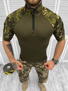 Убакс стрейч Тактическая рубашка с коротким рукавом LOGOS мультикам 3ХL