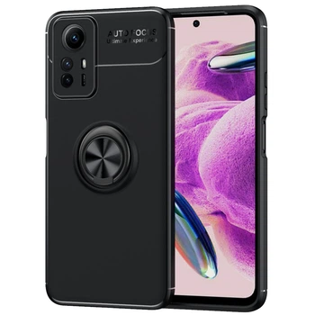 Чехол TPU Ring для Xiaomi Redmi Note 12S бампер противоударный с подставкой Black