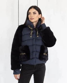 Зимняя куртка женская UF-fashion Зірка 6 - АП норма 52 темно-синий