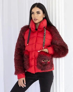 Зимняя куртка женская UF-fashion Зірка 5 - АП норма 46 красный
