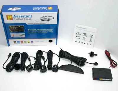 Парковочная система парктроник UKC Assistant Parking Sensor на 4 датчика с LED дисплеем Black/Черный