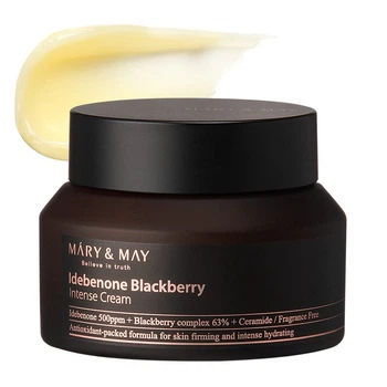 Антивозрастной увлажняющий крем для лица с идебеноном Mary&May Idebenone Blackberry Intense Cream 70 мл