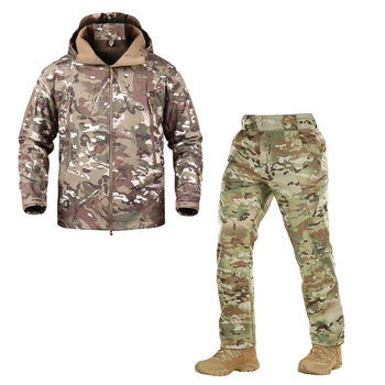 Чоловічий зимовий Комплект Куртка Pave Hawk + Штани M-Tac / Польова форма на флісі мультикам розмір M