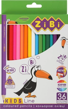 Карандаши цветные ZiBi Kids Line 36 цветов (ZB.2417)