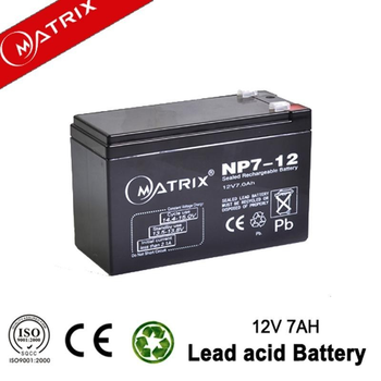 Свинцево-кислотна акумуляторна батарея Matrix 12V 7AH, 151*65*94mm
