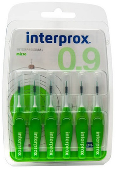 Szczoteczki do zębów Interprox 0.9 Interproximal Micro 6 szt (8427426033276)