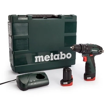 Аккумуляторная ударная дрель Metabo PowerMaxx SB 2 акб 2 Ah, з/у, в кейсе (600385500)
