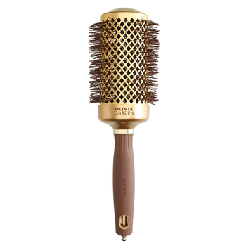 Термобрашинг Olivia Garden Expert Blowout Shine Wavy Bristles Gold&Brown 55 мм
